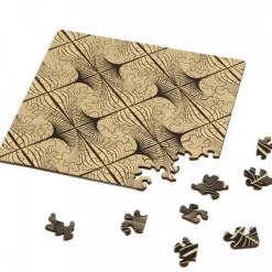 Curiosi Dubbelzijdige Puzzel|Vierkant<Puzzel Double Q-Glitter - Dubbelzijdige puzzel in Hout - 123 stukjes