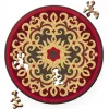 Curiosi Dubbelzijdige Puzzel|Speciale Vorm<Puzzel Double Rose - Dubbelzijdige Ronde puzzel in hout - 88 stukjes