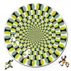 Curiosi Dubbelzijdige Puzzel|Speciale Vorm<Puzzel Double Swing - Dubbelzijdige Ronde puzzel in Hout - 88 stukjes