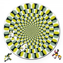 Curiosi Dubbelzijdige Puzzel|Speciale Vorm<Puzzel Double Swing - Dubbelzijdige Ronde puzzel in Hout - 88 stukjes