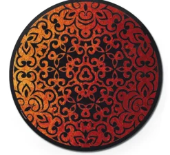Curiosi Dubbelzijdige Puzzel|Speciale Vorm<Vuur - Dubbelzijdige Ronde puzzel in hout - 88 stukjes