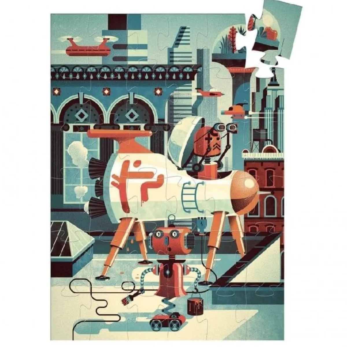 Kinderen Djeco Speciale Vorm|Legpuzzels<Bob de Robot - puzzel van 36 stukjes