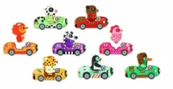 Kinderen Djeco Speciale Vorm|Legpuzzels<Bolidanimo - 8 puzzeltjes van 2 stukjes