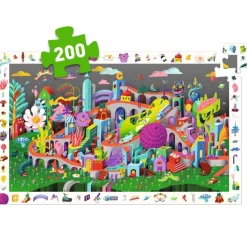 Kinderen Djeco Legpuzzels|100-499<Crazy Town - Observatie puzzel van 200 stukjes