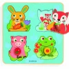 Kinderen Djeco Dieren|Houten Insteekpuzzels<Croc-carrot - 4 stukjes