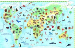 Kinderen Djeco Puzzel + Extra Item|Dieren<De dierenwereld - puzzel van 100 stukjes