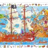 Kinderen Djeco Tekening|Legpuzzels<De piraten in aanval - puzzel van 100 stukjes