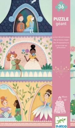 Kinderen Djeco Vloerpuzzels|Legpuzzels<De prinsessentoren - 36 stukjes