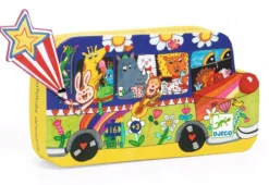 Kinderen Djeco Legpuzzels|2-99<De regenboog bus - 16 stukjes
