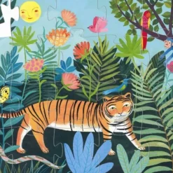 Kinderen Djeco Speciale Vorm|Dieren<De stoere tijger - 24 stukjes
