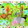 Kinderen Djeco Dieren|Legpuzzels<Drukte in de jungle - puzzel van 35 stukjes