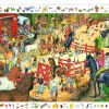 Kinderen Djeco Dieren|Legpuzzels<Drukte op de manege - puzzel van 200 stukjes
