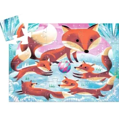 Kinderen Djeco Speciale Vorm|Legpuzzels<Ginger, Kleine Vos - Silhouette puzzel van 24 stukjes