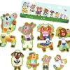 Djeco Speciale Vorm|2-99<Groot en klein op de boerderij - 8 puzzels van 2 stukjes