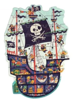 Kinderen Djeco Vloerpuzzels|Legpuzzels<Het piratenschip - puzzel van 36 stukjes