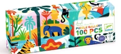 Kinderen Djeco Panorama|Tekening<Jungle - Puzzel van 100 stukjes