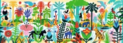 Kinderen Djeco Panorama|Tekening<Jungle - Puzzel van 100 stukjes