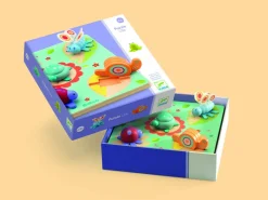 Kinderen Djeco Dieren|Houten Insteekpuzzels<Kriebelbeestjes 'Lilo' - 5 stukjes
