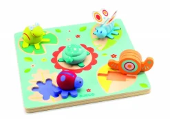 Kinderen Djeco Dieren|Houten Insteekpuzzels<Kriebelbeestjes 'Lilo' - 5 stukjes