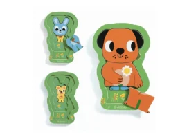 Kinderen Djeco Dieren|3dpuzzels<Laagjespuzzel - Charly - 6 stukjes