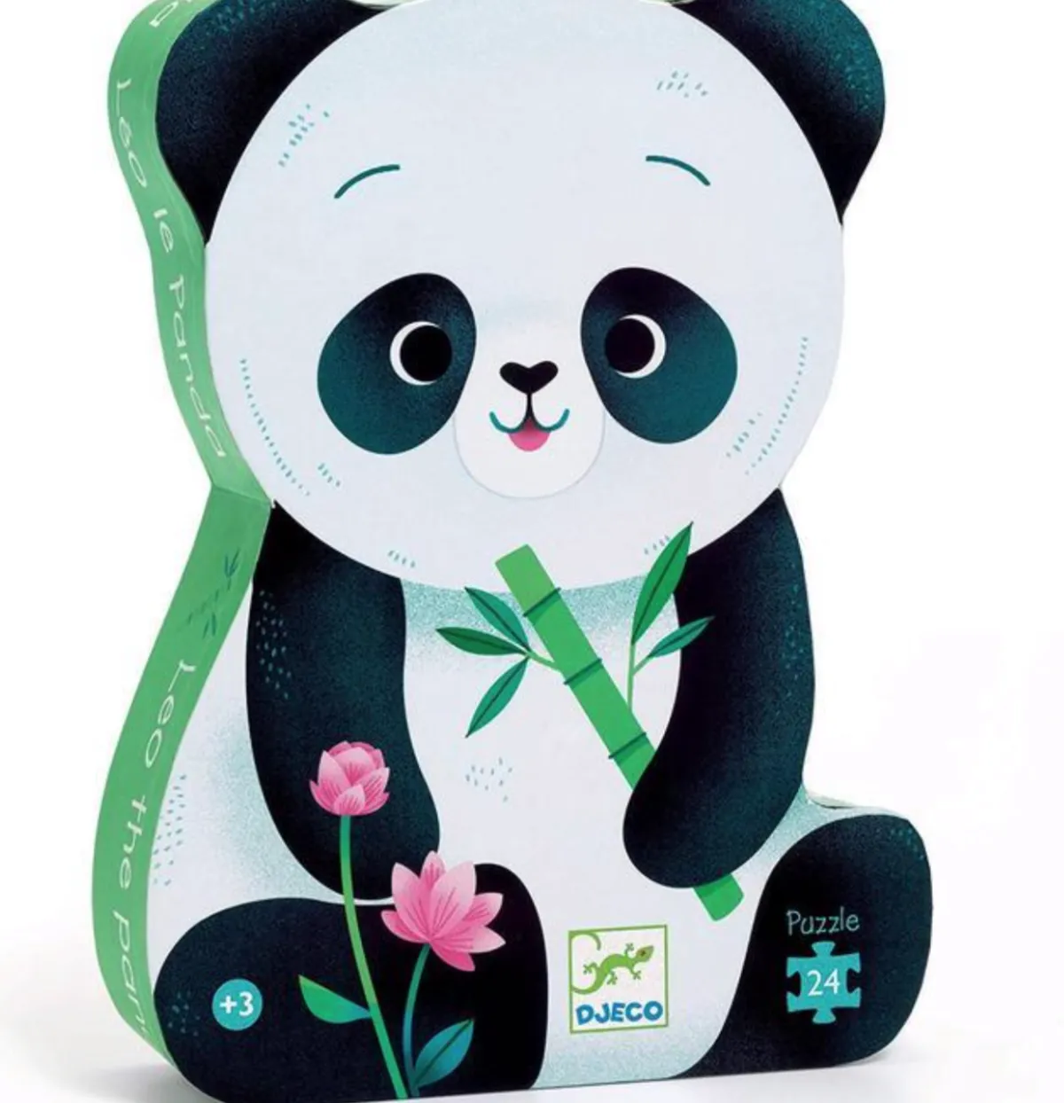 Kinderen Djeco Speciale Vorm|Legpuzzels<Leo de Panda - 24 stukjes