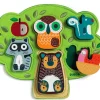 Kinderen Djeco Dieren|Houten Insteekpuzzels<Oost west boom best - 5 stukjes