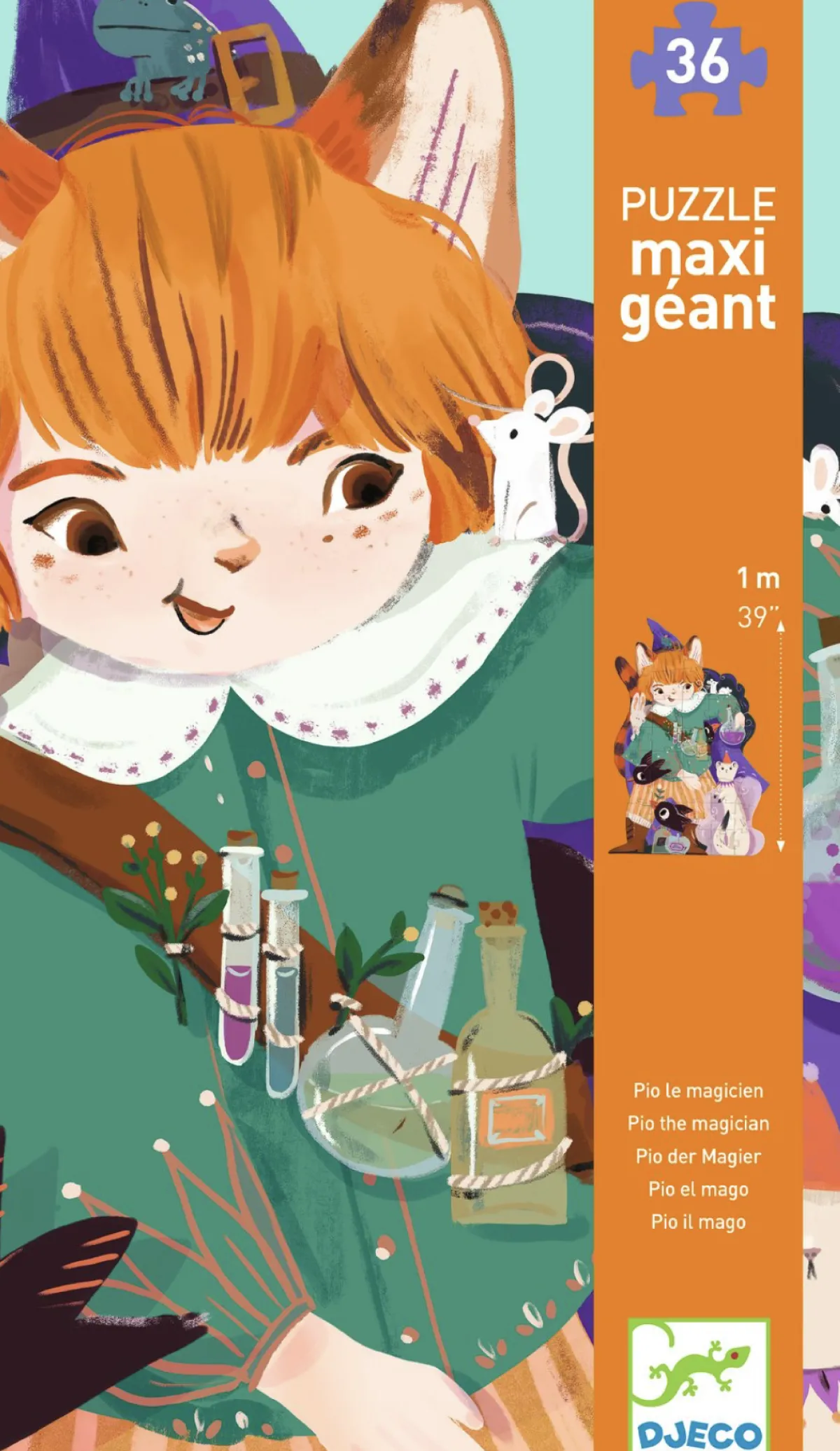 Kinderen Djeco Vloerpuzzels|Legpuzzels<Pio de tovenaar - 36 stukjes