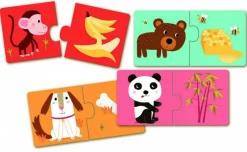 Kinderen Djeco Legpuzzels|2-99<Puzzel duo - Aan tafel! - 10 x 2 stukjes