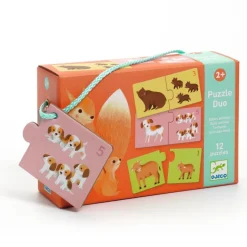 Kinderen Djeco Legpuzzels|2-99<Puzzel duo - Baby Diertjes - 12 x 2 stukjes