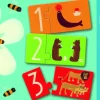 Kinderen Djeco Legpuzzels|2-99<Puzzel duo - getallen - 10 puzzels van 2 stukjes