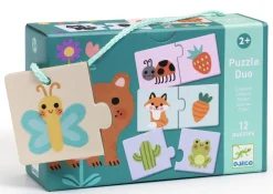 Kinderen Djeco Legpuzzels|2-99<Puzzel duo - Kleuren - 12 x 2 stukjes