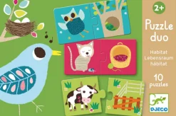 Kinderen Djeco Legpuzzels|2-99<Puzzel duo - Ons huis - 10 x 2 stukjes