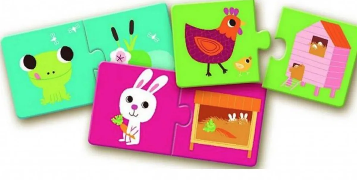 Kinderen Djeco Legpuzzels|2-99<Puzzel duo - Ons huis - 10 x 2 stukjes