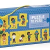 Kinderen Djeco Speciale Vorm|Legpuzzels<Puzzel trio - Ik kleed me aan - 10 stukjes