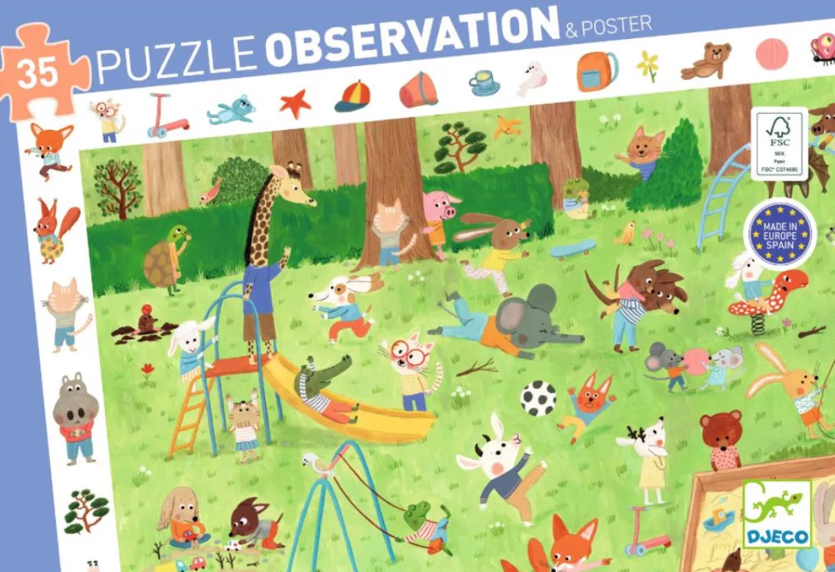 Kinderen Djeco Dieren|Legpuzzels<Vriendjestuin - puzzel van 35 stukjes