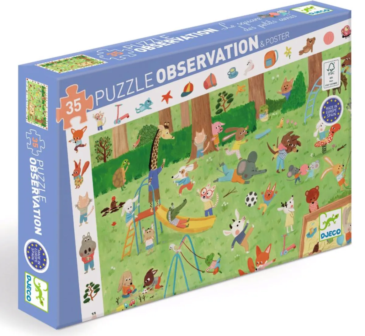 Kinderen Djeco Dieren|Legpuzzels<Vriendjestuin - puzzel van 35 stukjes