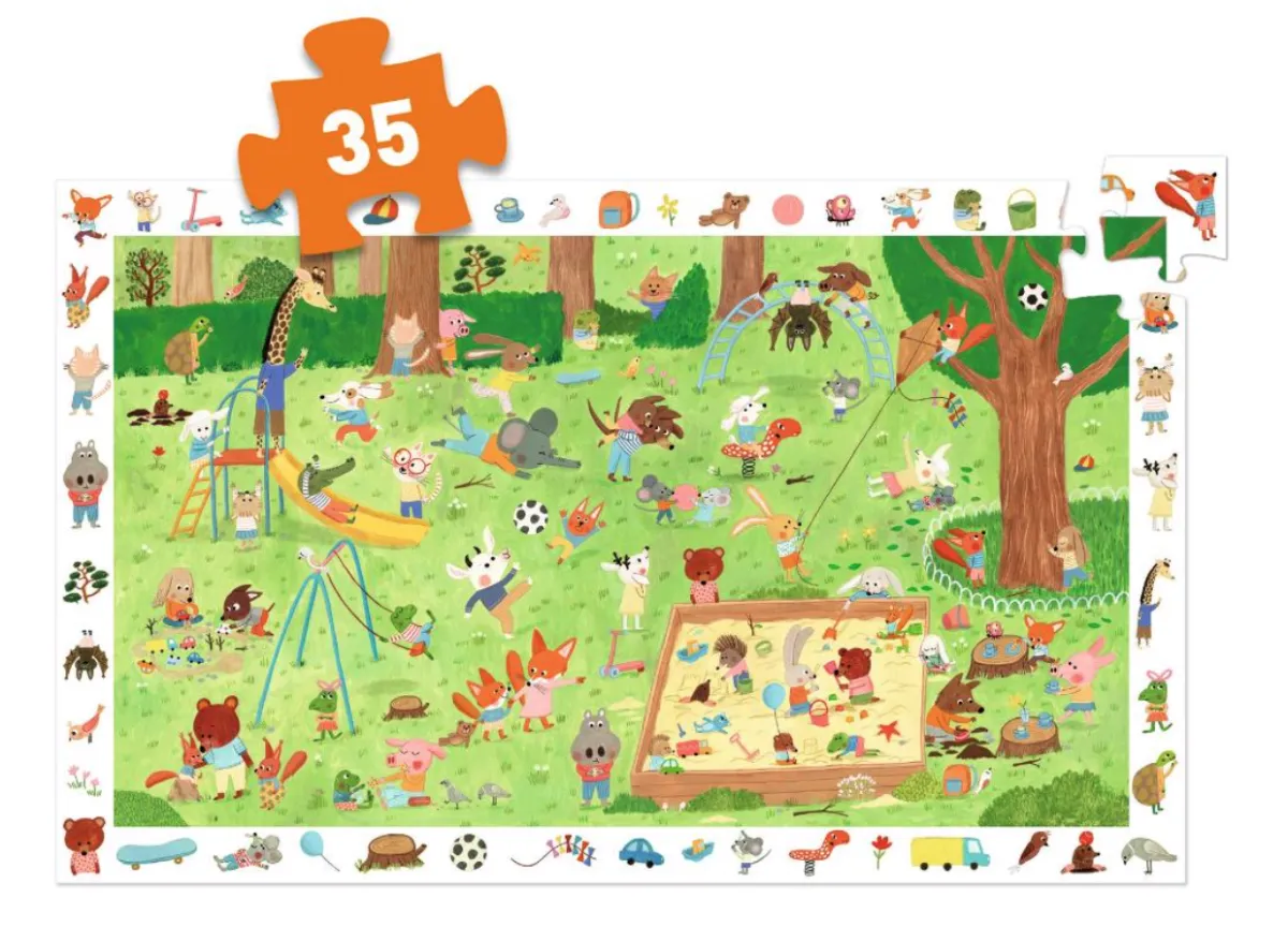 Kinderen Djeco Dieren|Legpuzzels<Vriendjestuin - puzzel van 35 stukjes