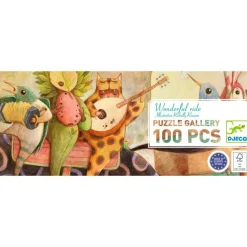 Kinderen Djeco Panorama|Tekening<Wonderful Ride - Gallery puzzel van 100 stukjes