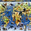 Kinderen Educa Dieren|Astrologie & Wereldkaarten<100 Bedreigde Diersoorten - legpuzzel van 500 stukjes