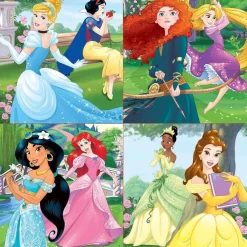 Kinderen Educa Disney, Pixar, Marvel|Legpuzzels<4 puzzels van de Disney Prinsessen - 12, 16, 20 en 25 stukjes