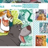 Kinderen Educa Disney, Pixar, Marvel|Legpuzzels<4 puzzels van de Disney dieren - 12, 16, 20 en 25 stukjes