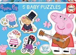 Kinderen Educa Disney, Pixar, Marvel|Legpuzzels<5 puzzeltjes van Peppa Pig - van 3 tot 5 stukjes