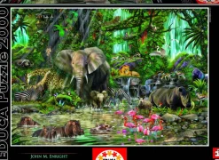 Educa Dieren|2000 En Meer<Afrikaanse jungle - puzzel van 2000 stukjes