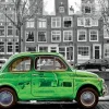 Educa Kunst En Cultuur|Steden En Gebouwen<Auto in Amsterdam - zwart/wit - legpuzzel van 1000 stukjes