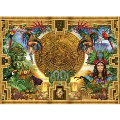 Educa Tekening|Kunst En Cultuur<Azteekse Maya verzameling - puzzel van 2000 stukjes