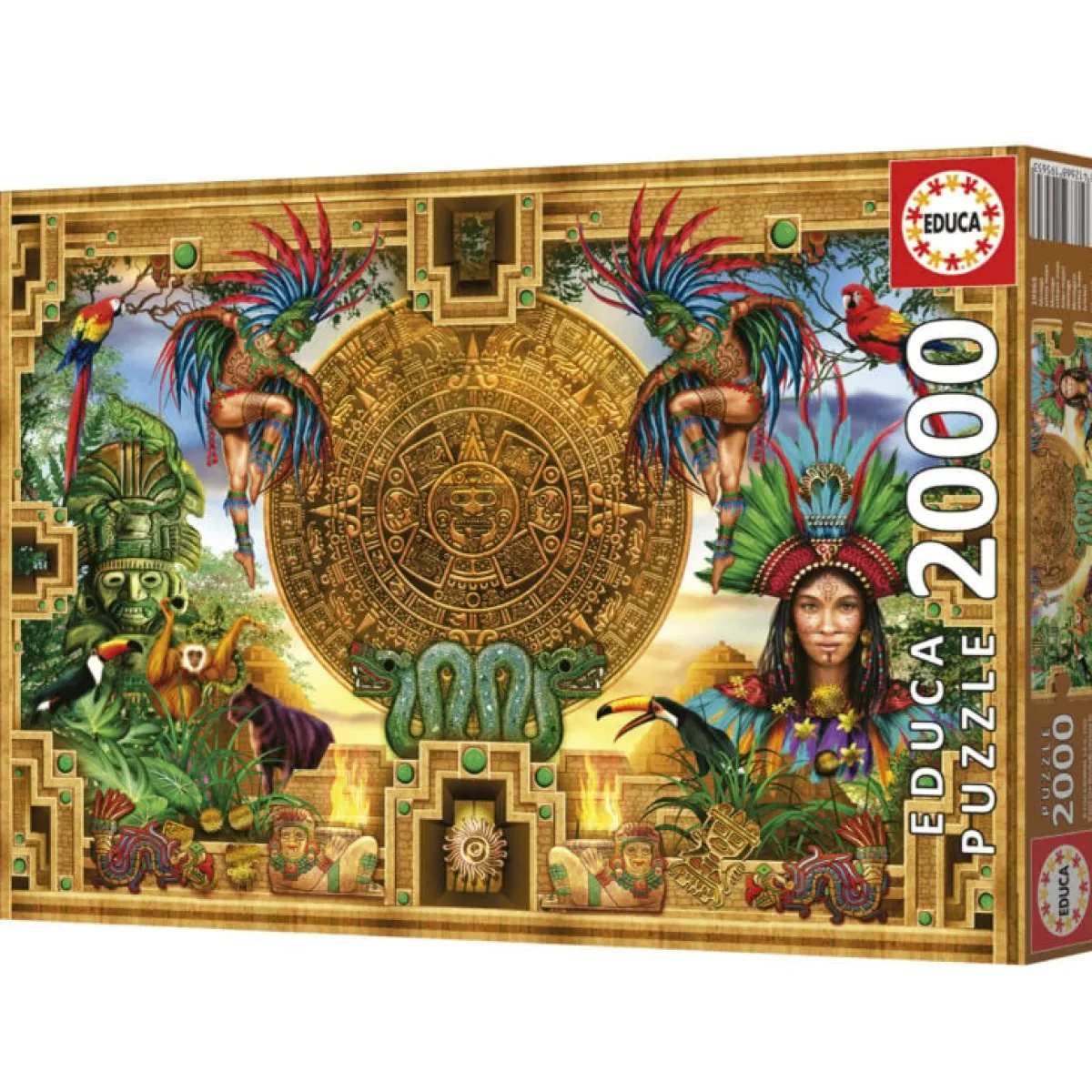 Educa Tekening|Kunst En Cultuur<Azteekse Maya verzameling - puzzel van 2000 stukjes