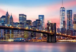 Educa Puzzel + Extra Item|Steden En Gebouwen<Brooklyn Bridge - Glow in the Dark - puzzel 1000 stukjes