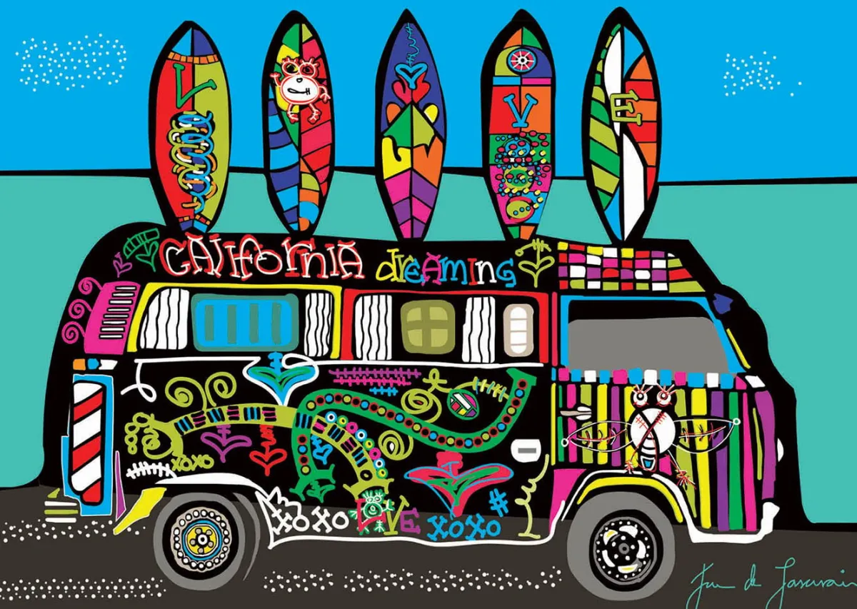 Kinderen Educa Tekening|Landschappen<California Dreaming - legpuzzel van 500 stukjes