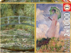 Educa Kunst En Cultuur|1000-1499<Claude Monet - 2 x 1000 stukjes legpuzzel