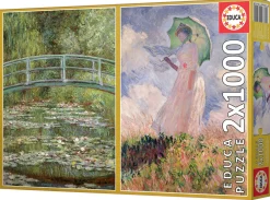 Educa Kunst En Cultuur|1000-1499<Claude Monet - 2 x 1000 stukjes legpuzzel